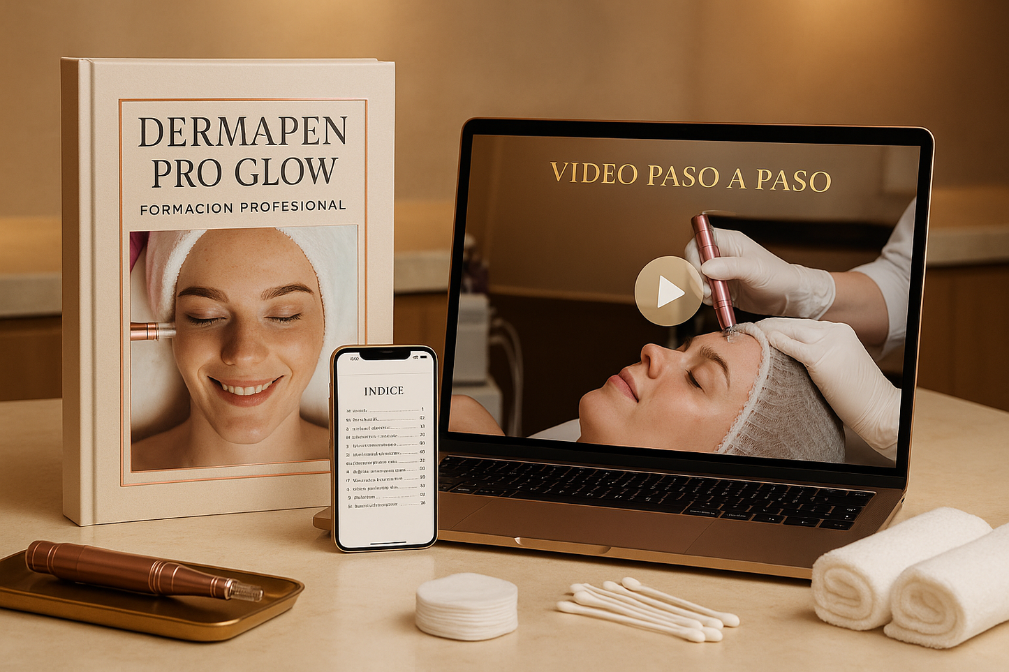 Experta GlowPro en Dermapen Facial (Videos paso a paso) + 6 Bonus de Regalo 🎁